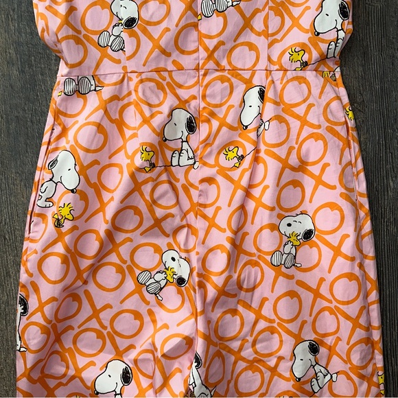 SARSPARILLY x Peanuts pink / orange XOXO Snoopy Best Friends Forever jumpsuit M - Picture 12 of 13